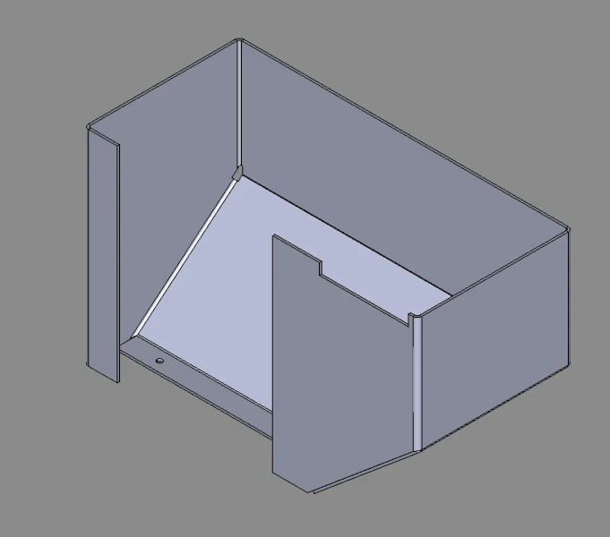 3D model izdelka iz zvite pločevine